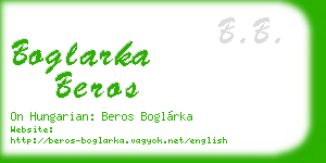 boglarka beros business card